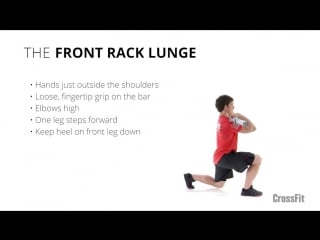 The front rack lunge