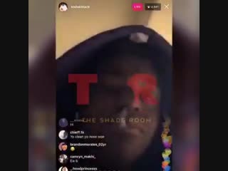 Why was kodak black on live with snot all in his nose?!