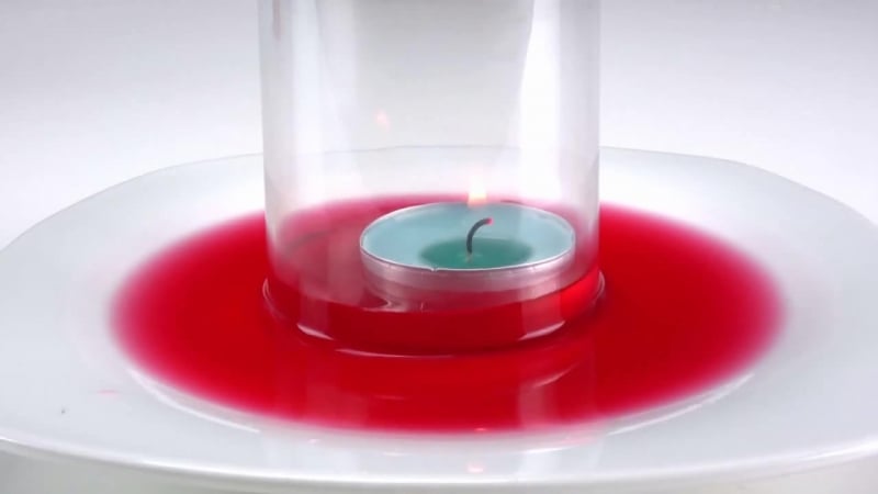 Свеча в стакане