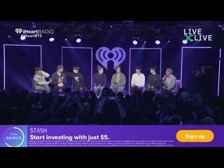 Iheart live with bts livexlive | 25x8ratmys