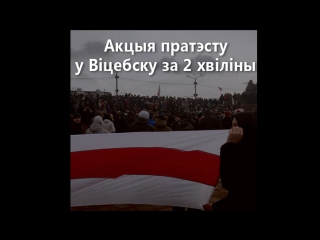 Акцыя пратэсту ў віцебску за 2 хвіліны