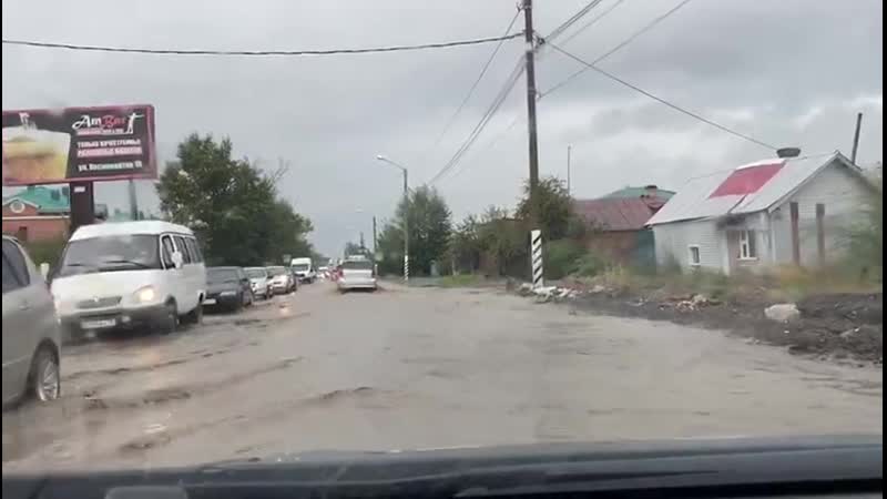 Читинцы сняли потоп на улице ивановская
