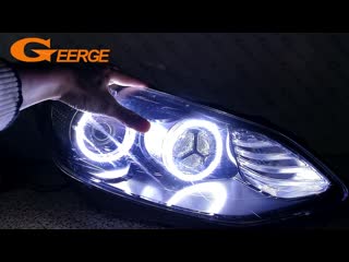 For kia sportage kx5 2016 2017 excellent angel eyes ultra bright illumination cob led angel eyes kit halo rings