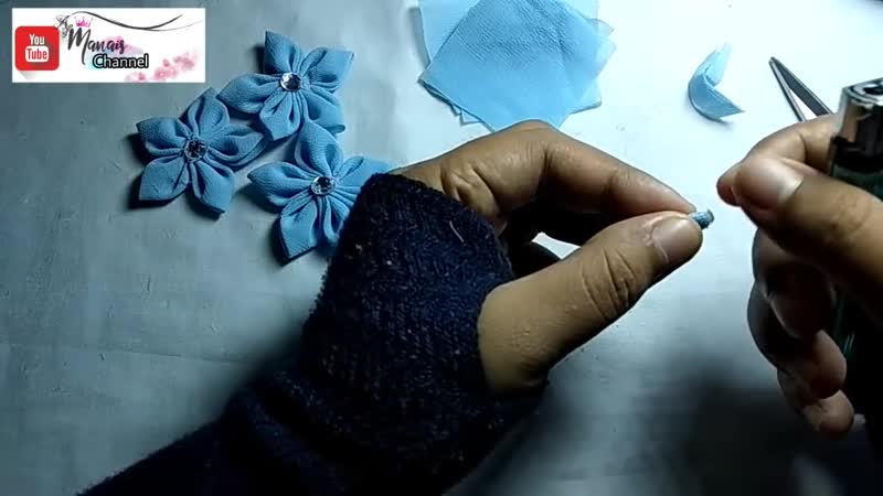 Diy tutorial bros bunga cantik dari kain perca cara membuat bros hijab dari kain perca sifon