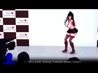 Mmd r 18 [erotic ver1] yui kotegawa in suspenders valentine day dance author aquinas