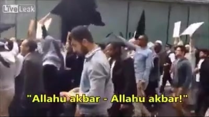 Muslime in london protestieren für jihad und unterwerfung ungläubiger