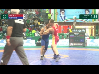 Round 1 gr 59 kg s emelin (rus) df e tazhyieu (blr) by tf, 8 0