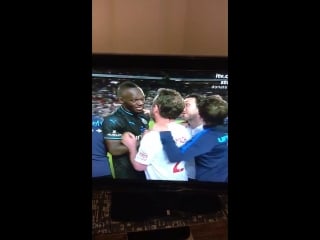 Hayden christensen at old trafford for socceraid 2018