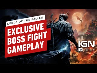 Lords of the fallen tancred and reinhold boss fight gameplay ign first
