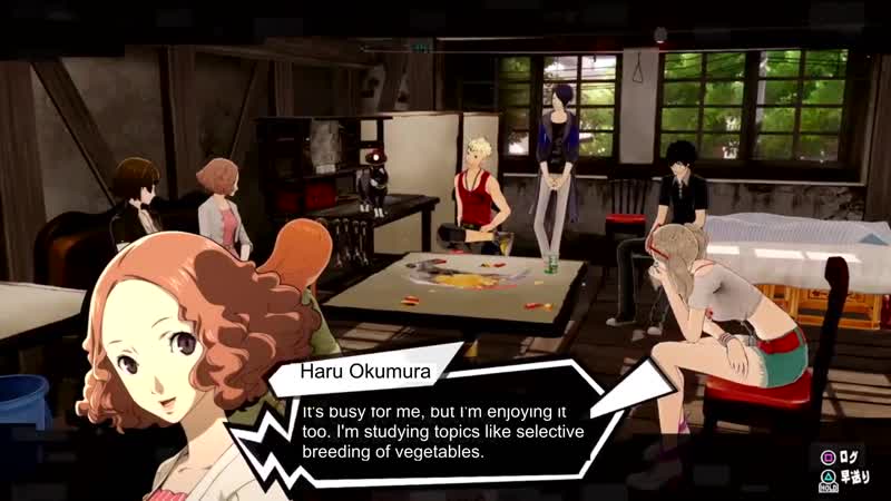 Persona 5 scramble haru okumura university discussion clip