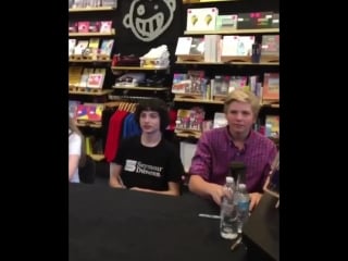 Calpurnia's autograph session at «newbury comics», 08/19/18