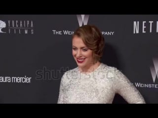 Alyssa milano at weinstein company's 2014 golden globe after party |