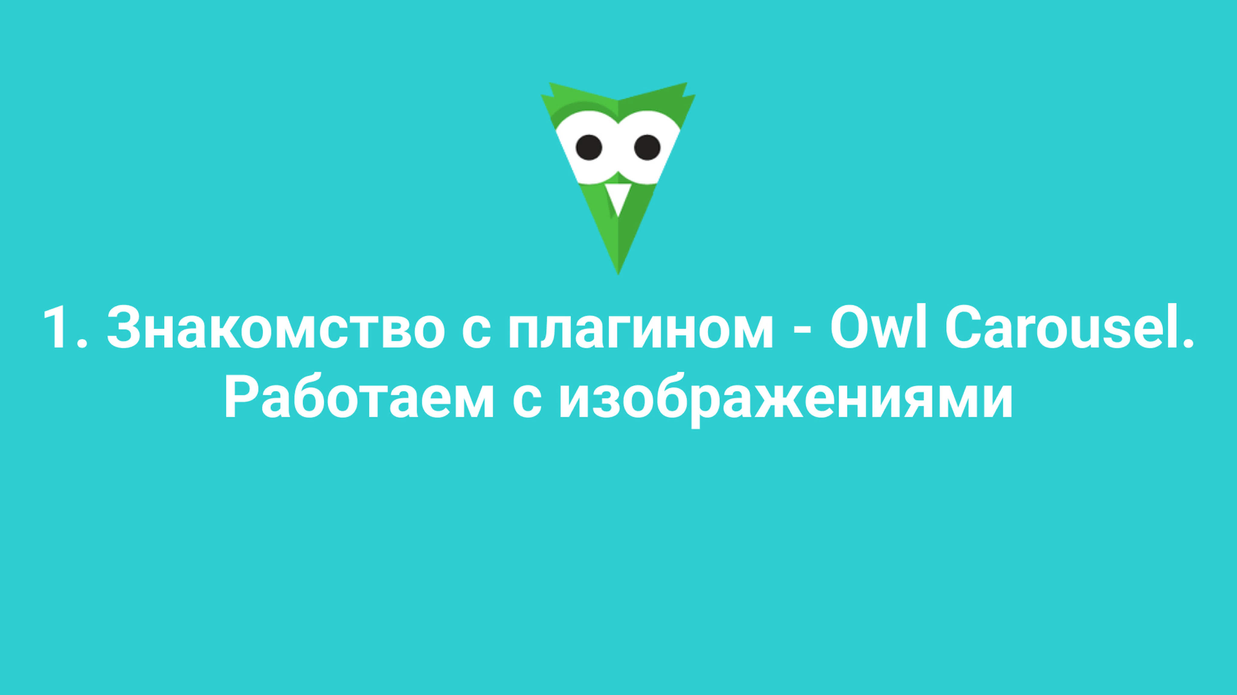 1 знакомство с плагином owl carousel работаем с изображениями