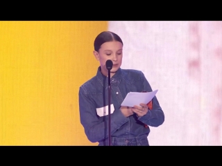 Millie bobby brown s meaningful speech after first blimp win porn choice