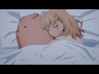 Молодые красавица развратничает с хрюном моржовым) "не ешь сырую свинину" 16+