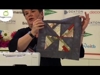 Crear un motivo de molinillos para una colcha de patchwork
