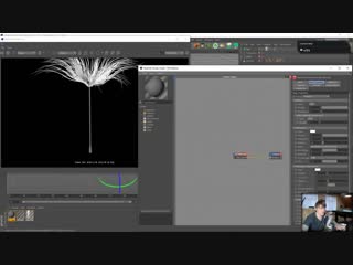 Redshift c4d dandelion aerodynamic hair