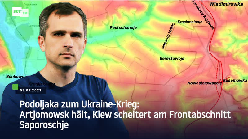 Podoljaka zum ukraine krieg artjomowsk hält, kiew scheitert am frontabschnitt saporoschje