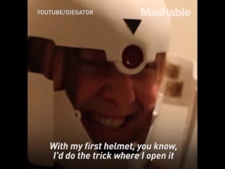 This ninja cyborg helmet is mindblowing