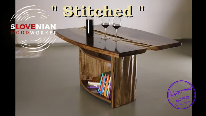 Stitched coffee table making walnut coffee table w fluted base