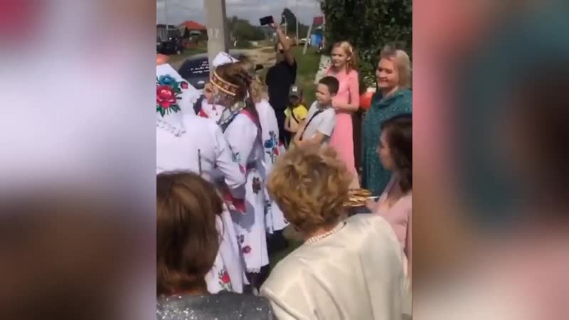 Красивая чувашская свадьба в деревне