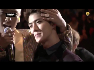 [video] 151202 mama 2015 seungri and sehun during bae bae