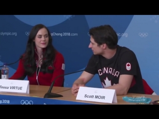 Tessa virtue and scott moir press conference 210218