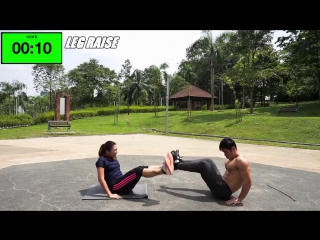 Jordan #10 3mins basic workout hiit couple