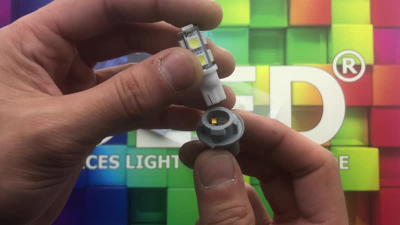Автолампа светодиодная t10 w5w 9 smd 5050