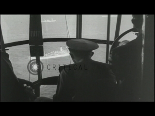 A us navy blimp drops bombs in the atlantic ocean while on a patrol during world hd stock footage
