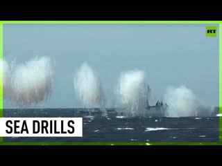 Russian, chinese warships fire in the sea of japan as part of 'vostok 2022' drills