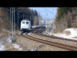 Umleiter guterzuge s bahn meridian und bob vor holzkirchen