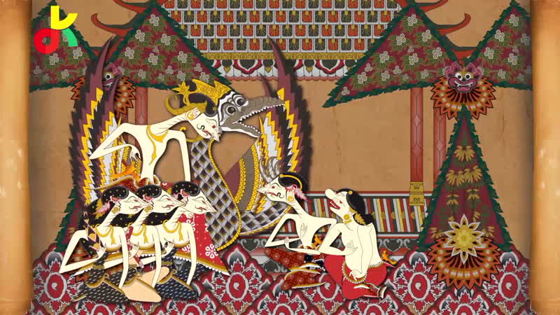 Пьеса «джоко кембанг кунинг» свиток 3 сцена 1