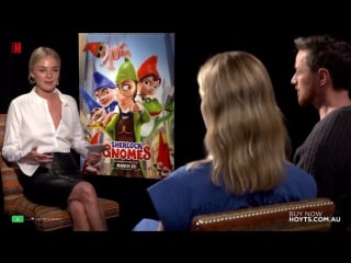 Sherlock gnomes emily blunt james mcavoy interview