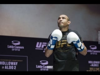 Ufc 218 открытая тренироа жозе альдо