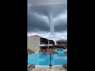 Wow, great video of a tall waterspout in kolymbia, rhodos today, oct 21st video by karoli