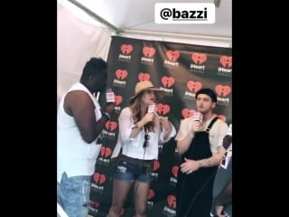 Bazzi getting interviewed from kiss fm at the acl fest