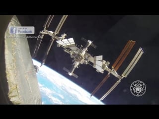 Soyuz filmed ufo black knight while docking at the iss !!! febr 2018