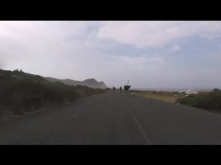 Cyclists chased by an ostrich the funniest thing youll see today