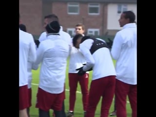 A warm birthday welcome for emre can from the squad at melwood