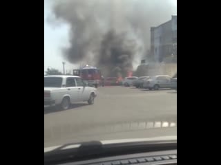 Взрыв машины в тихорецке попал на видео