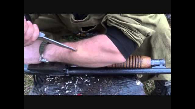 Выживание прижигание раны порохом!