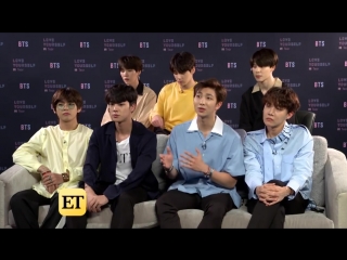 180519 bts on new album 'love yourself tear' (full interview) @ entertainment tonight