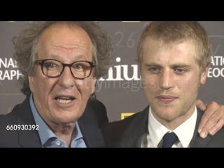 Geoffrey rush, johnny flynn at 'genius' uk