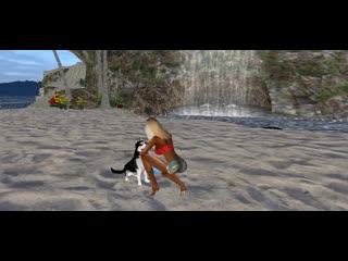 Imvu 18+ game (играть с собакой на острове) # 3 hd full 1080p
