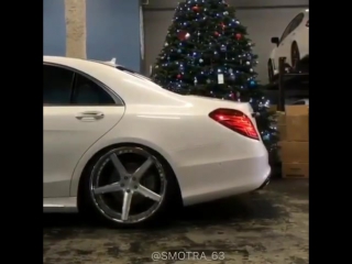 Mercedes benz s63 на пневме
