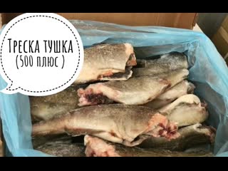 Распакоа трески тушки (500 +)