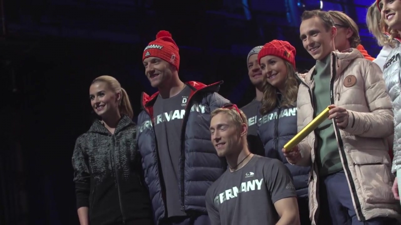 Präsentation unserer olympia outfits für pyeongchang team deutschland