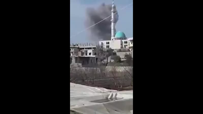 Авиация с россии и сирийская артиллерия осуществляют последовательную бомбардироу объе