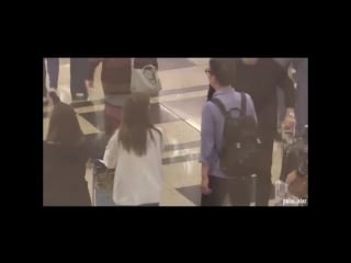 161215 minah and ceo lee jong suk @ singapore changi airport